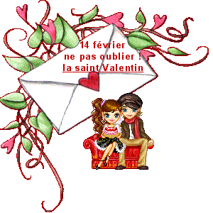BONNE ST VALENTIN A TOUS ET TOUTES GROS BISOUS CAROLINE