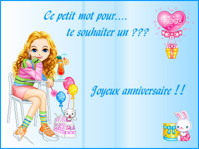 JOYEUX ANNIVERSAIRE A MARIE  LOUISE GROS BISOUS