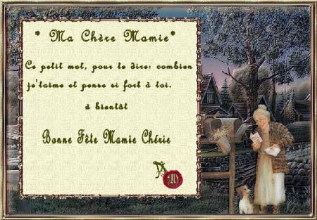 CE DMANCHE ONT F�TENT LES MAMIES BONNE F�TES A TOUTE LES MAMIES ET A LA MIENNE BIEN SUR!!!!!