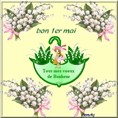 AVEC UN PEU D'AVANCE BON 1 ER MAI A TOUS ET TOUTES KISS CARO